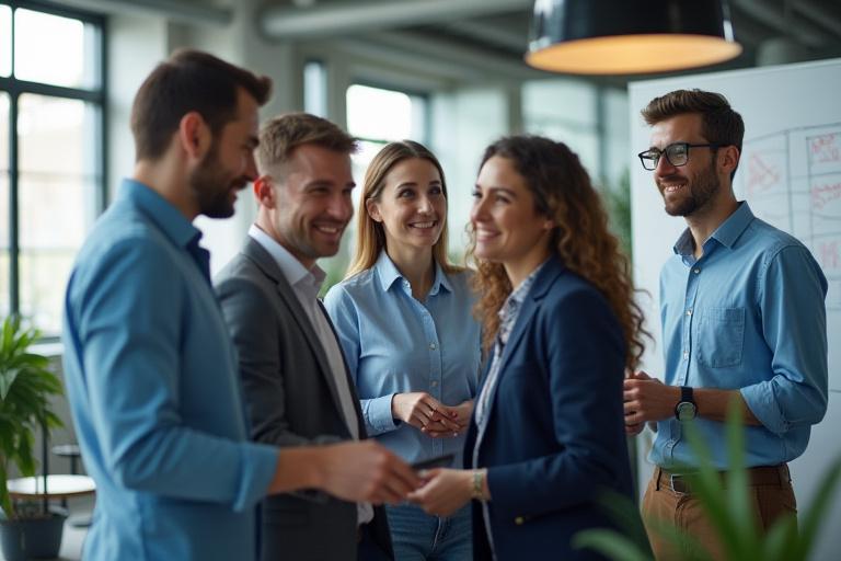 Team van Digitale Handel Strategieën in een moderne kantooromgeving