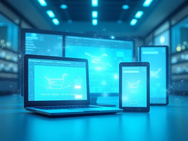 Visual van naadloze integratie van online en fysieke winkelervaring